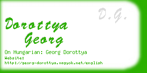 dorottya georg business card